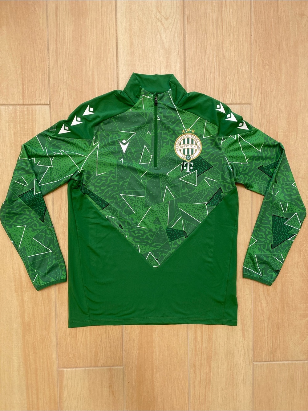 Ferencvarosi Torna Club Fradi Hungary Soccer Quarter Zip Macron L 2024 2025